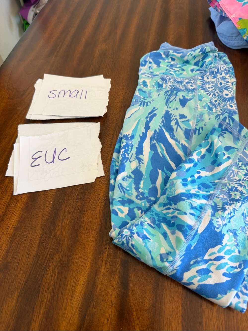Lilly Pulitzer Blue & Aqua Floral Active Leggings